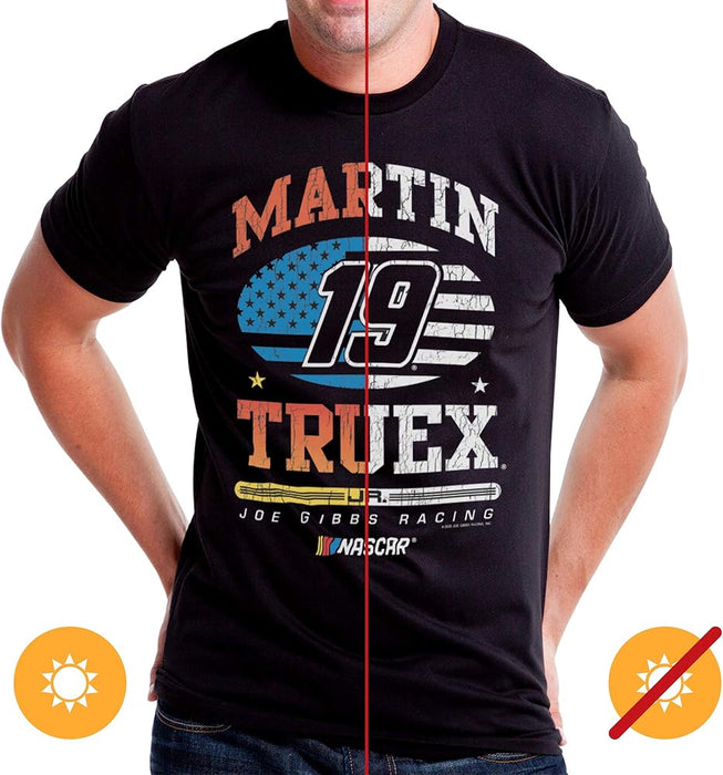 NASCAR Mens Classic Crew Tee - Martin Truex Jr - 7 Black par DelSol pour homme - T-shirt 1 pièce (L)