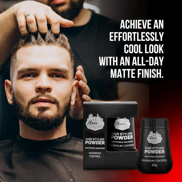 The Shave Factory Hair Styling Powder 0.7 oz Multipack