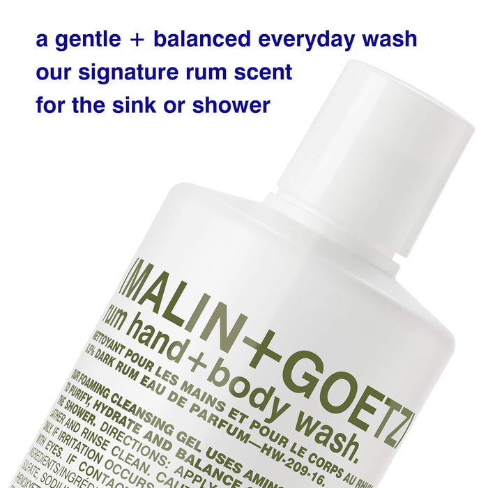 Rum Body Wash by Malin + Goetz for Unisex - 16 oz Body Wash