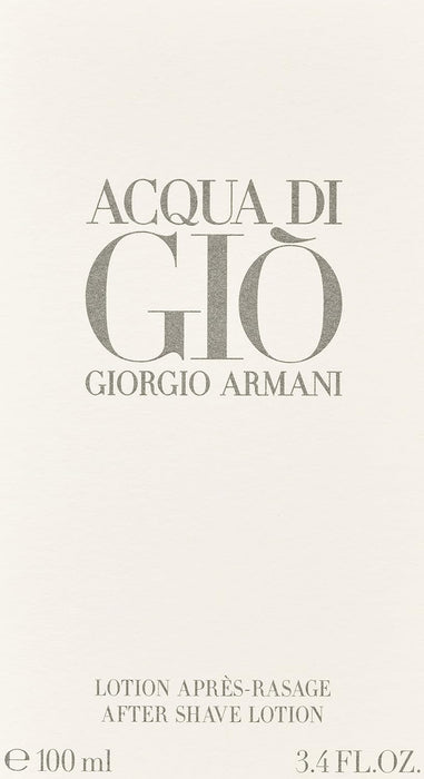 Acqua Di Gio de Giorgio Armani para hombres - Loción para después del afeitado de 3,4 oz