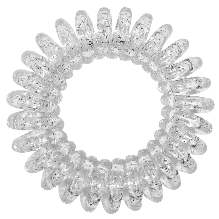 Ensemble de boucles pour cheveux The Markless - Diamond Clear par Goomee pour femme - Élastique à cheveux 4 pièces