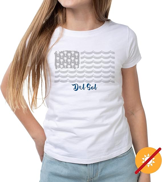 T-shirt ras du cou pour enfants - Tropical Americana par DelSol pour enfants - T-shirt 1 pièce (YS)