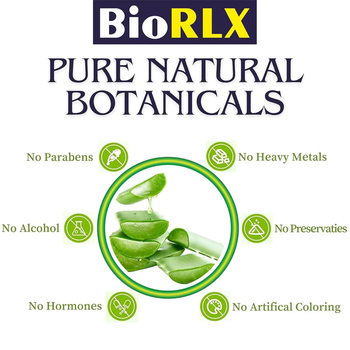 BioRLX 99% Purity Aloe Vera Gel with Collagen and Hyaluronic Acid with Pomp 250ml 8.45 fl oz