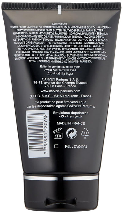 Carven Pour Homme by Carven for Men - 3.33 oz After Shave Balm (Tester)