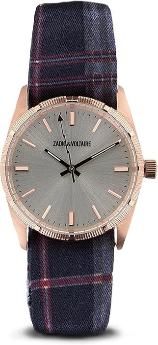 ZVF203 Rose Gold/Purple Multicolor Cloth Bracelet Watch by Zadig & Voltaire for Women - 1 Pc Watch