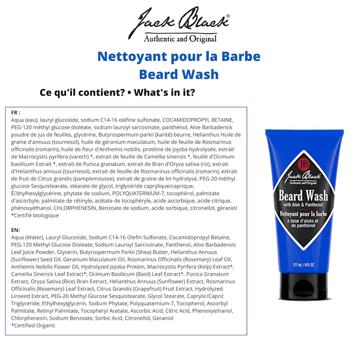 Jabón para barba de Jack Black para hombres - Jabón para barba de 6 oz