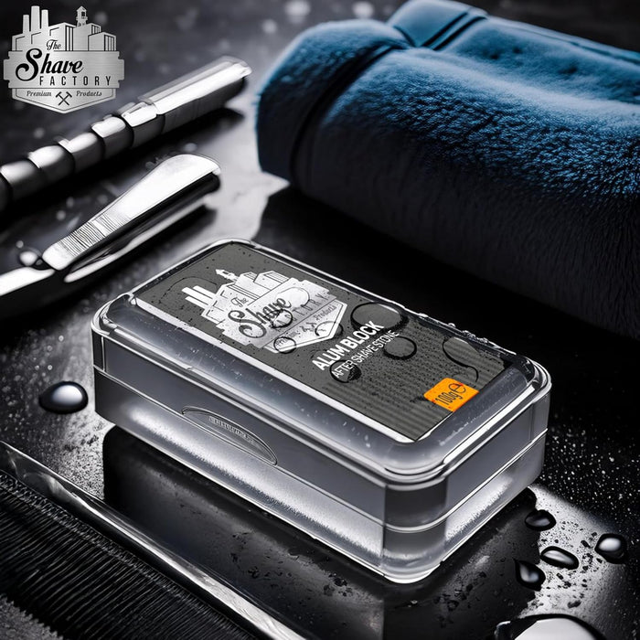 The Shave Factory Alum Block Aftershave for Shaving Razor 3.53 oz