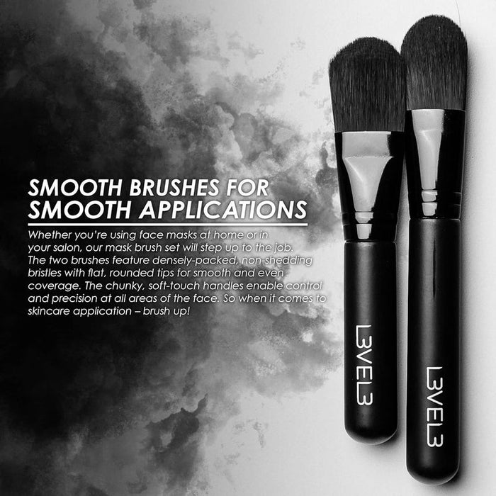 LV3 2PC FACE MASK BRUSH SET