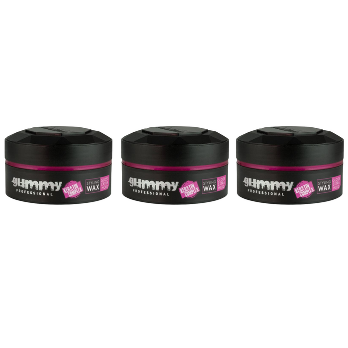 Gummy Hair Styling Wax Extra Gloss Multipack