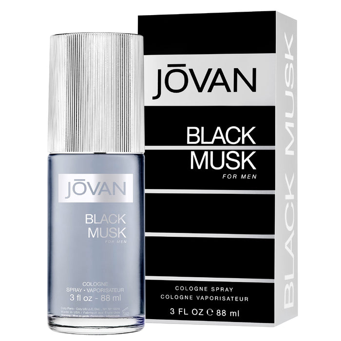 Jovan Black Musk de Jovan para hombres - Colonia en spray de 3 oz