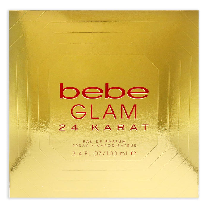 Bebe Glam 24 Karat de Bebe pour femme - Spray EDP 3,4 oz (testeur)