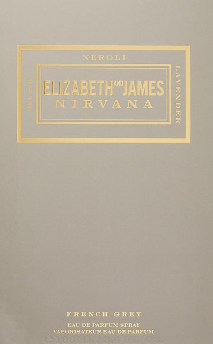 Nirvana French Grey d'Elizabeth and James pour femme - Spray EDP 3,4 oz