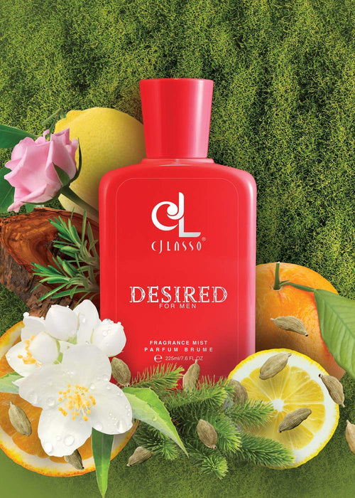 Desired by CJ Lasso para hombres - Niebla de fragancia de 7.6 oz