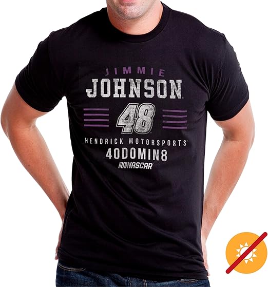 NASCAR Mens Classic Crew Tee - Jimmie Johnson - 2 Black par DelSol pour homme - T-shirt 1 pièce (2XL)