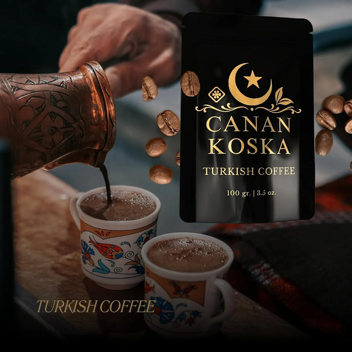 Canan Koska Turkish Coffee Medium Roast Ground Coffee 100% Arabica