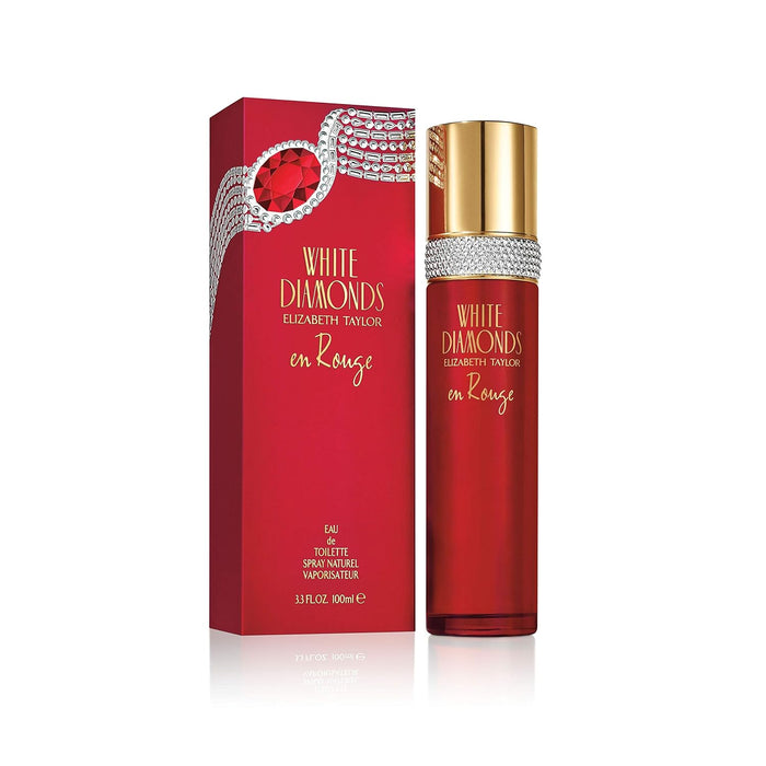 White Diamonds En Rouge de Elizabeth Taylor para mujeres - EDT en aerosol de 3,3 oz (probador)