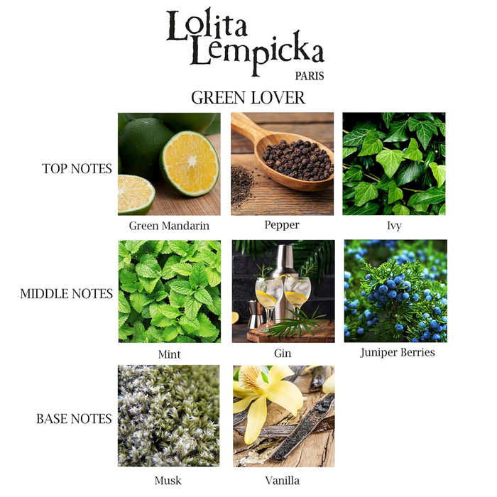 Green Lover de Lolita Lempicka para hombres - Spray EDT de 3,4 oz