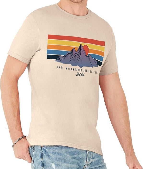 T-shirt classique pour hommes - Mountain Calling par DelSol pour hommes - T-shirt 1 pièce (moyen)