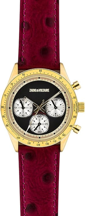 ZVM105 Master - Gold/Red Leather Strap Watch by Zadig & Voltaire for Women - 1 Pc Watch