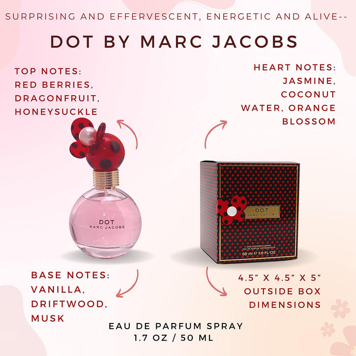 Marc Jacobs Dot de Marc Jacobs para mujer - Spray EDP de 1,6 oz