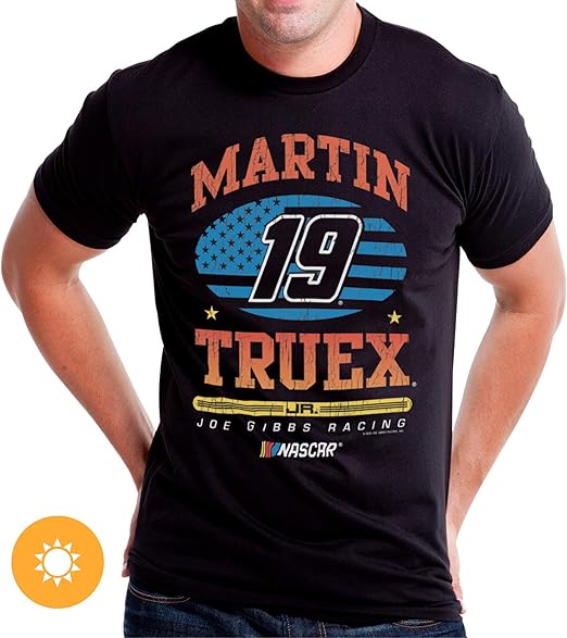 NASCAR Mens Classic Crew Tee - Martin Truex Jr - 7 Black par DelSol pour homme - T-shirt 1 pièce (L)