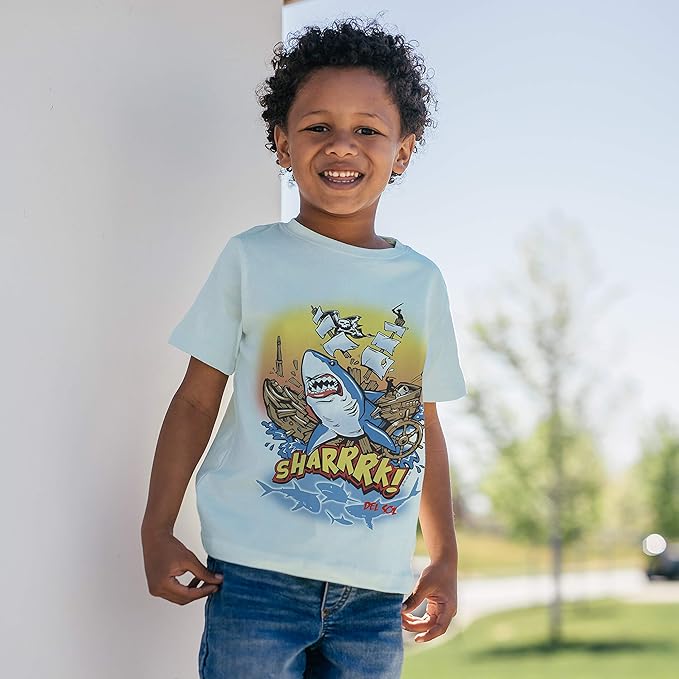 T-shirt ras du cou pour enfants - Sharrrk par DelSol pour enfants - T-shirt 1 pièce (YXS)