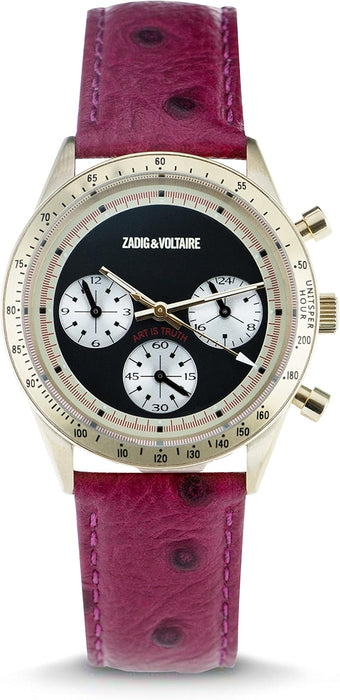 ZVM105 Master - Gold/Red Leather Strap Watch by Zadig & Voltaire for Women - 1 Pc Watch