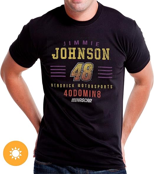 NASCAR Mens Classic Crew Tee - Jimmie Johnson - 2 Black par DelSol pour homme - T-shirt 1 pièce (2XL)