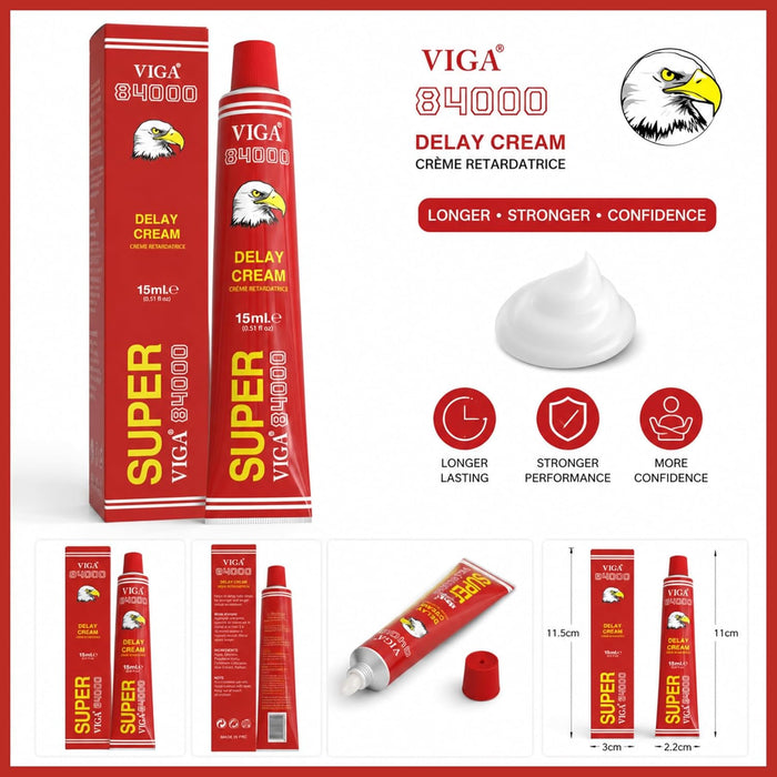 Super Viga 840000 Delay Cream for Men - Desensitizing Formula