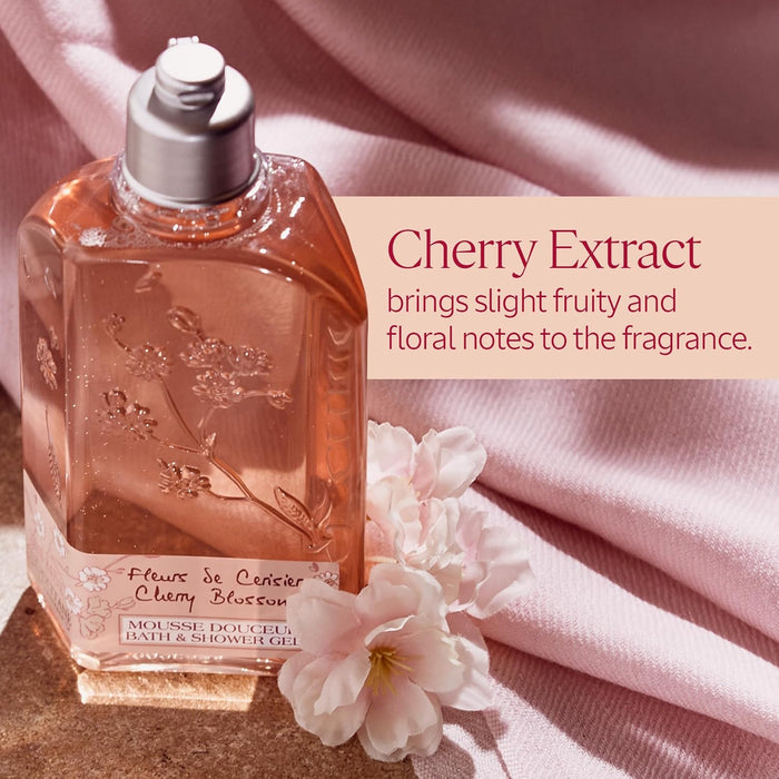 Cherry Blossom by LOccitane for Women - 8.4 oz Bath and Shower Gel