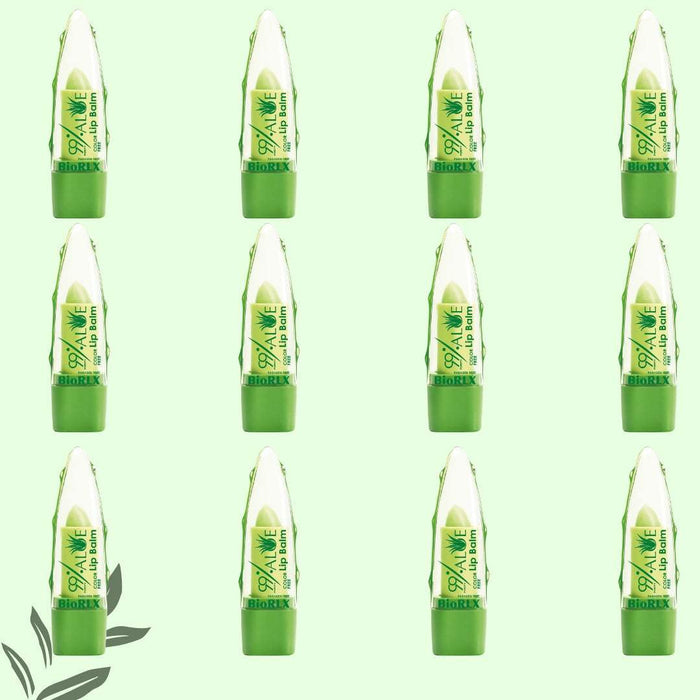 BioRLX 99% Purity Aloe Vera Color Free and Paraben Free Lip Balm (Multipack)