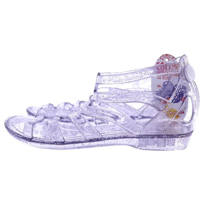 Chaussures Jellies Heart Sole Girl - 9 Violet par DelSol pour enfants - 1 paire de chaussures