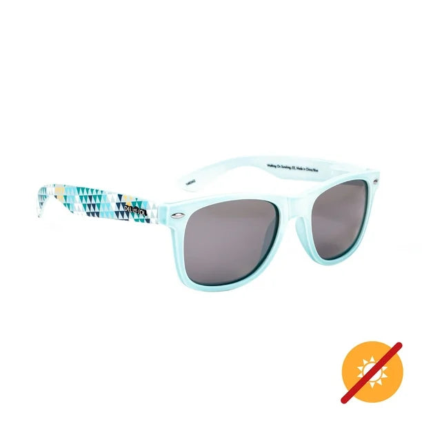 Solize Walking on Sunshine - White-Blue by DelSol for Unisex - 1 Pc Sunglasses