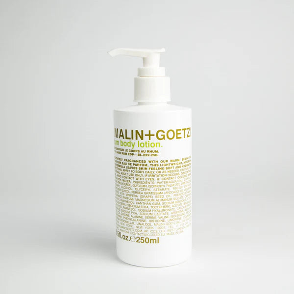 Rum Body Lotion by Malin + Goetz for Unisex - 8.5 oz Body Lotion