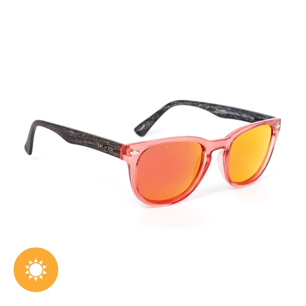 Solize Halfway to Paradise - Clear-Orange par DelSol pour unisexe - 1 paire de lunettes de soleil