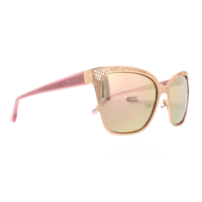 Guess Gm 742 29G Marciano - Matte Rose Gold-Brown Mirror by Guess for Women - 57-17-135 mm Sunglasses