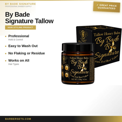 By Bade Signature By Bade  Signature Tallow Honey Balm 4.2 oz (120g) – Grass-Fed Beef Tallow Skin Moisturizer with Raw Honey & Beeswax – Deep Hydration Natural Face & Body Balm – Fast Absorbing Skin B
