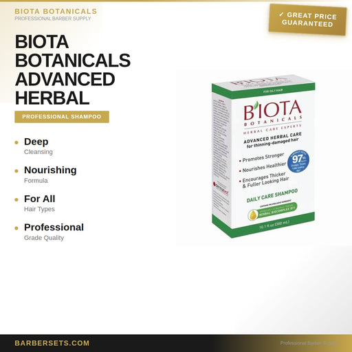 BIOTA BOTANICALS ADVANCED HERBAL CARE SHAMPOO OILY, 10.1 oz