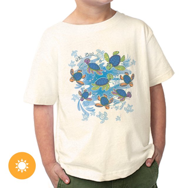 T-shirt ras du cou pour enfants - Turtle Time - Ash par DelSol pour enfants - T-shirt 1 pièce (3T)