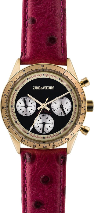 ZVM105 Master - Gold/Red Leather Strap Watch by Zadig & Voltaire for Women - 1 Pc Watch