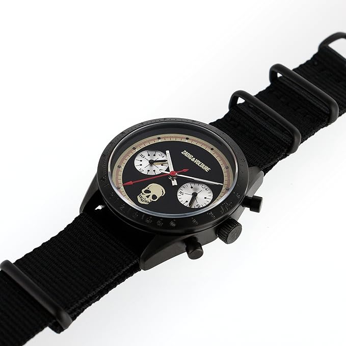 Montre ZVM108 avec bracelet en nylon noir par Zadig &amp; Voltaire pour unisexe - 1 montre