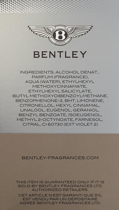 Bentley Infinite Intense de Bentley pour homme - Spray EDP 3,4 oz