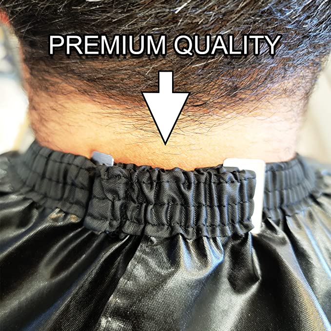 Capa de corte de pelo impermeable profesional, bata de peluquería para salón grande 