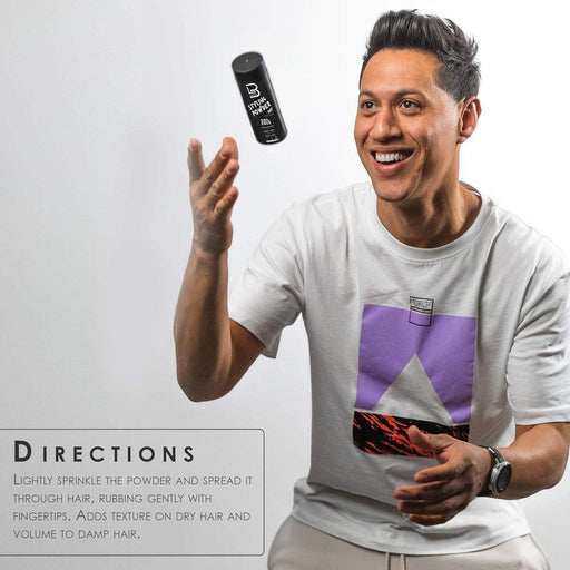 L3 Level3 Styling Powder - Natural Look Mens Powder - Easy to Apply with No Oil or Greasy Residue- 30 Grams(1 oz.) - BarberSets