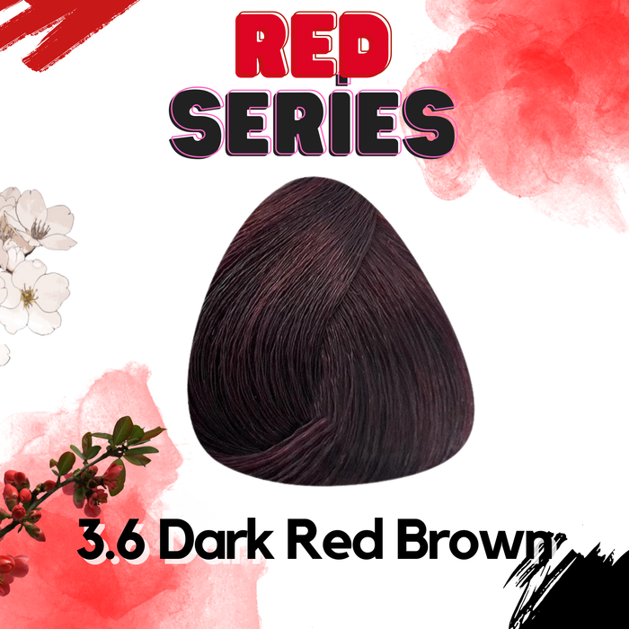 Serie roja del color del pelo del Cree