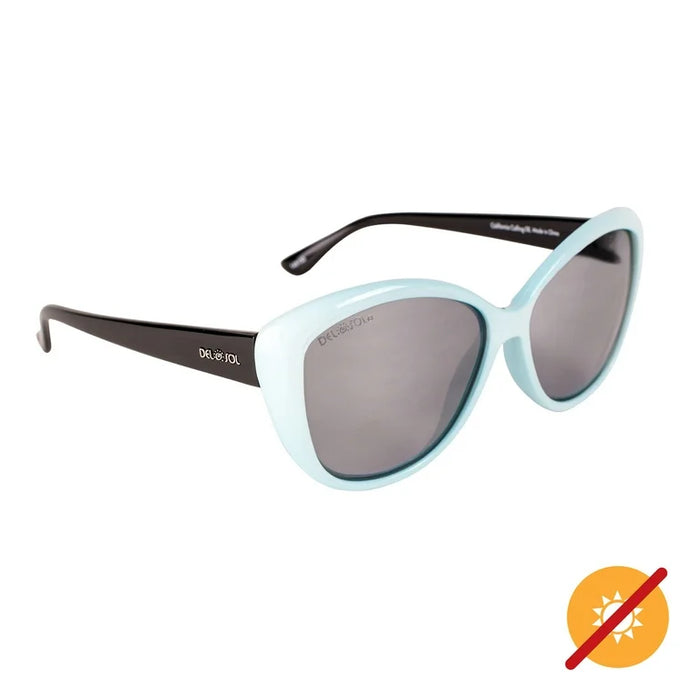 Solize California Calling - Blanc-Bleu par DelSol pour Unisexe - 1 Lunettes de soleil