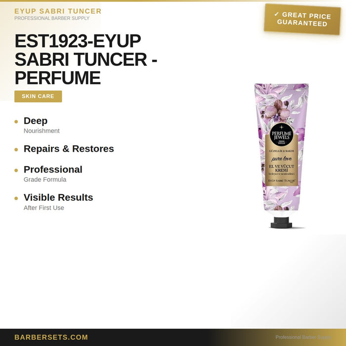 EYUP SABRI TUNCER EST1923-EYUP SABRI TUNCER -PERFUME JEWELS  HAND and BODY CREAM 50 ML - PURE LOVE  PERFUME JEWELS  HAND and BODY CREAM 50 ML - PURE LOVE