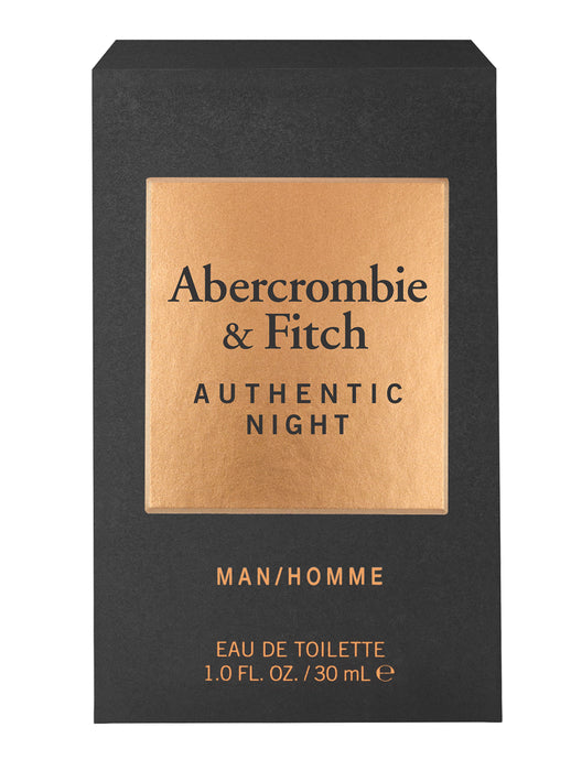 Authentic Night by Abercrombie and Fitch for Men - 3.4 oz EDT Spray