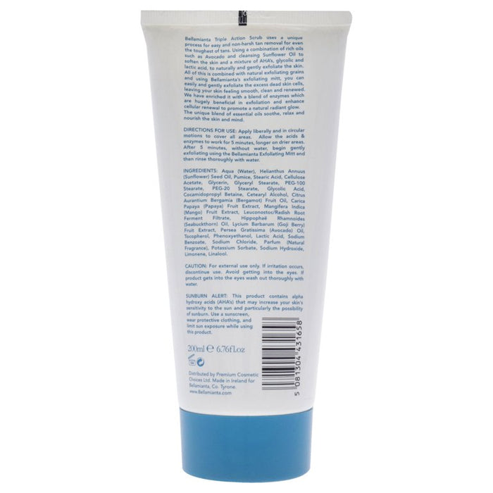 Triple Action Glycolic Body Scrub by Bellamianta for Women - 6.76 oz Scrub