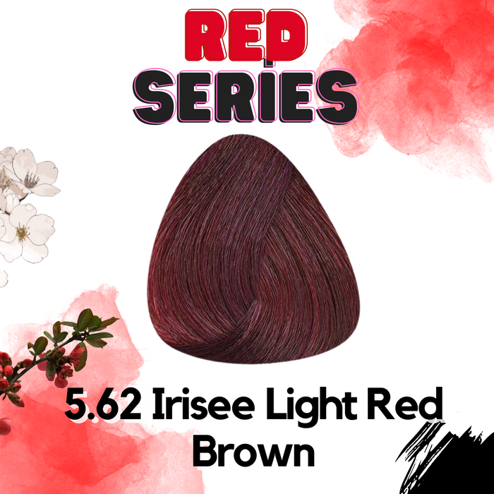 Série de couleurs de cheveux cris rouges